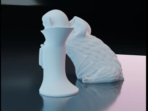 Estatuetas engra&ccedil;adas de vampiros Modelo de Impressão 3D