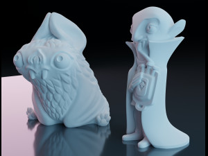 Funny vampire figurines Model Cetak 3D