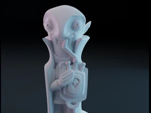 Estatuetas engra&ccedil;adas de vampiros Modelo de Impressão 3D