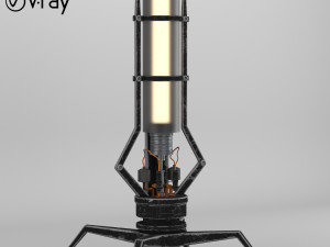 old metal decorative lamp 3Dモデル
