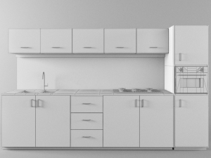 black kitchen 3D Model