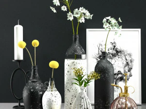 decorative plants 1 3D Model