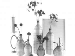 decorative plants 1 3D Model