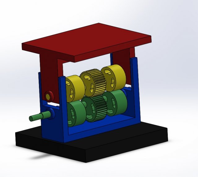 rotation to translation mechanism 3D Print Model .c4d .max .obj .3ds .fbx .stl .blend 