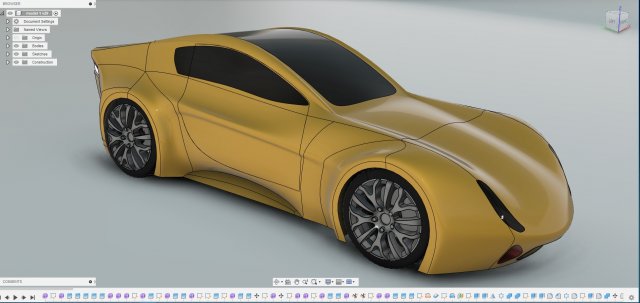 concept car 3D Model .c4d .max .obj .3ds .fbx .stl .blend 