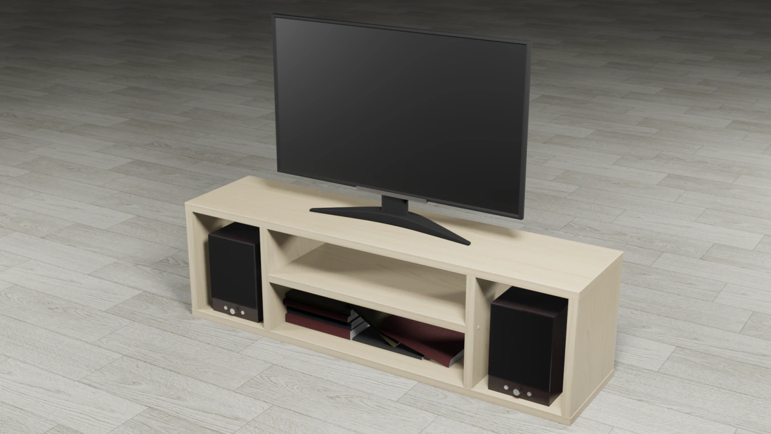 tv table 3D Model .c4d .max .obj .3ds .fbx .stl .blend 