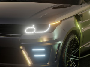 2016 Custom Land Rover Range Rover Sport 3D Модель