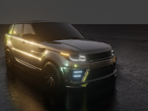 2016 Custom Land Rover Range Rover Sport 3D Модель