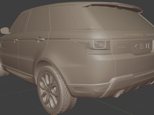 2016 Land Rover Range Rover Sport 3D Модель