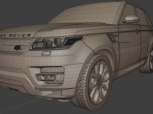 2016 Land Rover Range Rover Sport 3D Модель