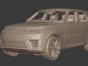 2020 Land Rover Range Rover Sport HST Modelo 3D