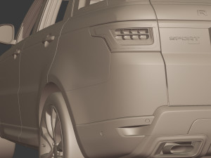 2020 Land Rover Range Rover Sport HST Modelo 3D
