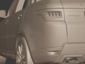 2020 Land Rover Range Rover Sport HST 3D Model