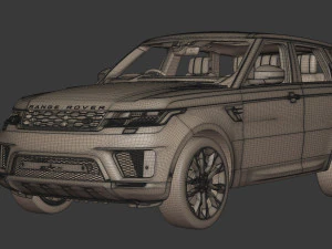 2020 Land Rover Range Rover Sport HST 3D Model