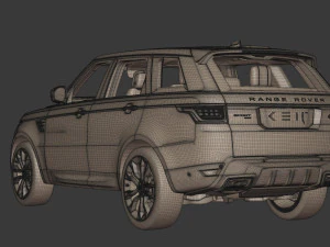 2020 Land Rover Range Rover Sport HST 3D Model