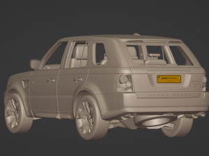 2010 Land Rover Range Rover Sport Modelo 3D