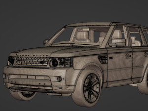 2010 Land Rover Range Rover Sport Modelo 3D