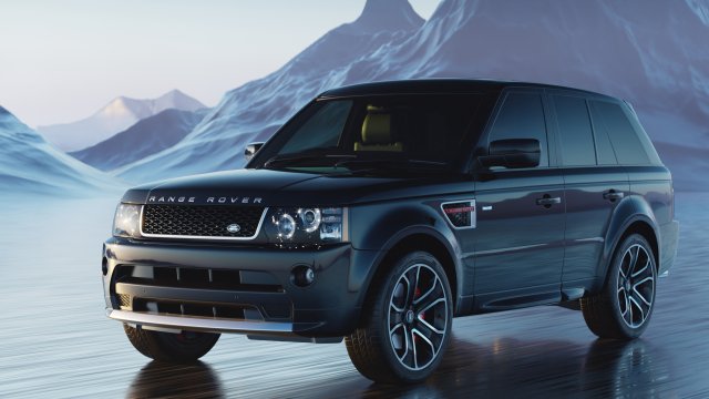 2013 Land Rover Range Rover Sport Limited Edition 3D Model .c4d .max .obj .3ds .fbx .lwo .lw .lws