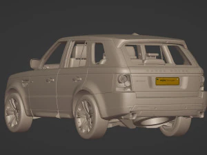 2013 लैंड रोवर रेंज रोवर स्पोर्ट लिमिटेड संस्करण 3D मॉडल