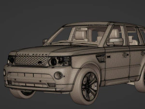2013 लैंड रोवर रेंज रोवर स्पोर्ट लिमिटेड संस्करण 3D मॉडल