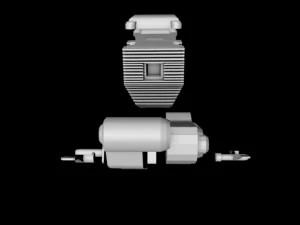 bloco de motor de moto Modelo 3D