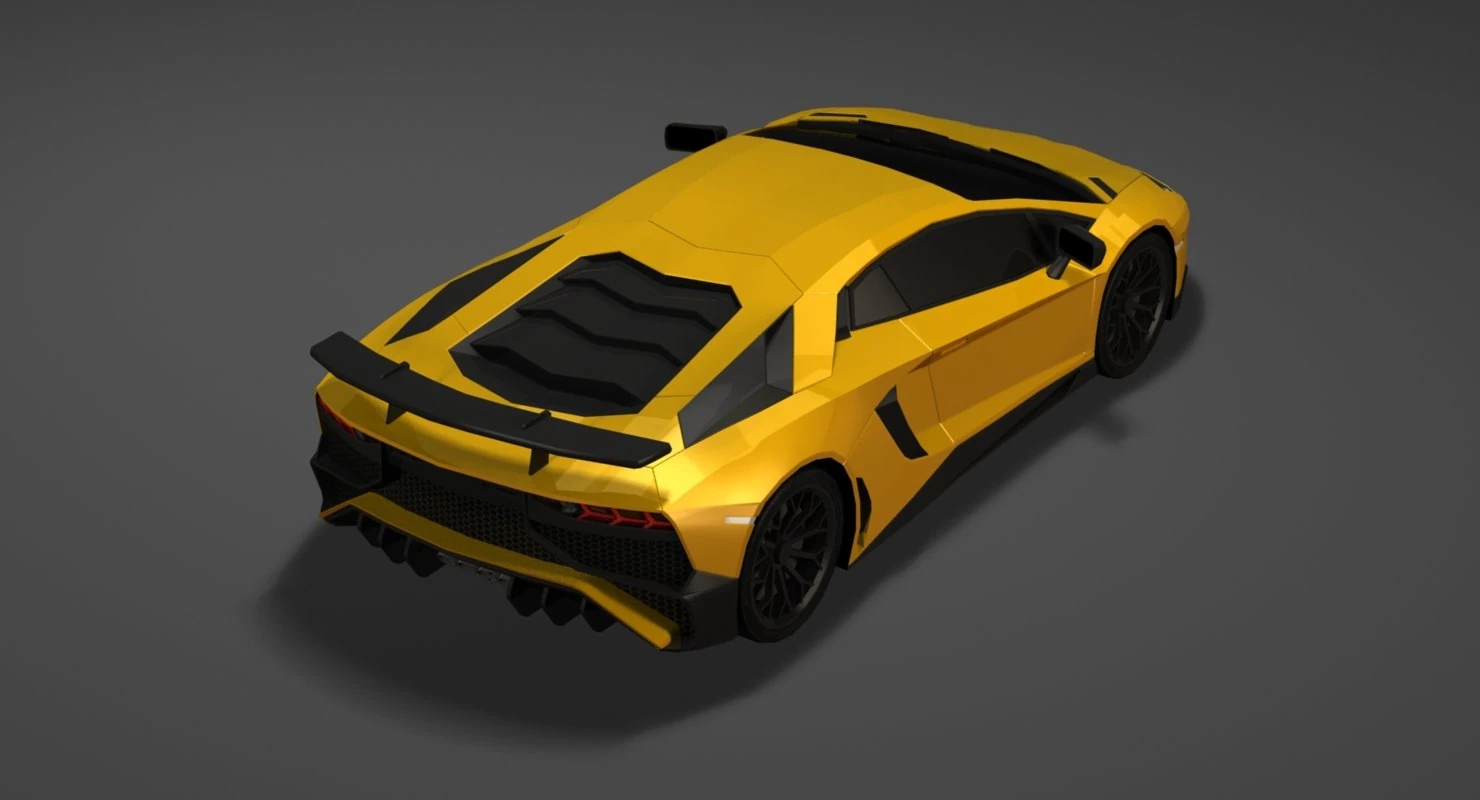 lamborghini aventador 3D Model .c4d .max .obj .3ds .fbx .stl .blend 