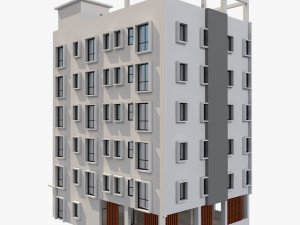 apartment building Modelo 3D