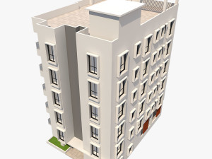 apartment building Modelo 3D