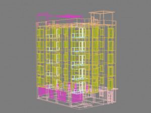 apartment building Modelo 3D