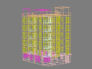 apartment building 3D Model