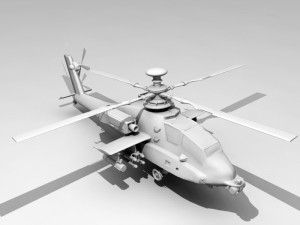 military helicopters 3D Model