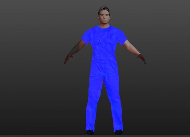 human character Modelo 3D .c4d .max .obj .3ds .fbx .stl .blend 