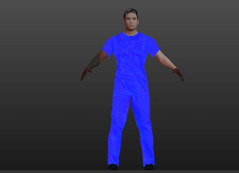 human character 3D Model .c4d .max .obj .3ds .fbx .stl .blend 