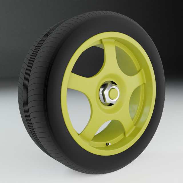 wheel 3D Model .c4d .max .obj .3ds .fbx .stl .blend 