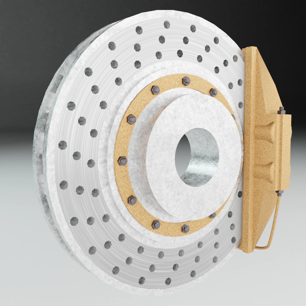 brake 3D Model .c4d .max .obj .3ds .fbx .stl .blend 