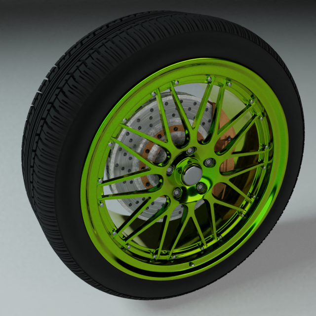 wheel Model 3D .c4d .max .obj .3ds .fbx .stl .blend 