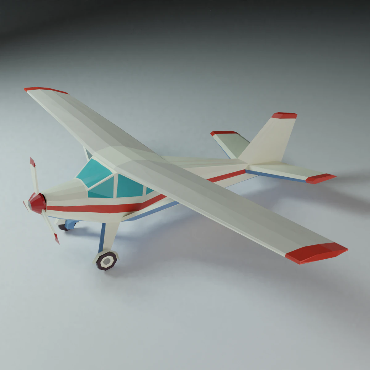 aeroplane 3D Model .c4d .max .obj .3ds .fbx .stl .blend 