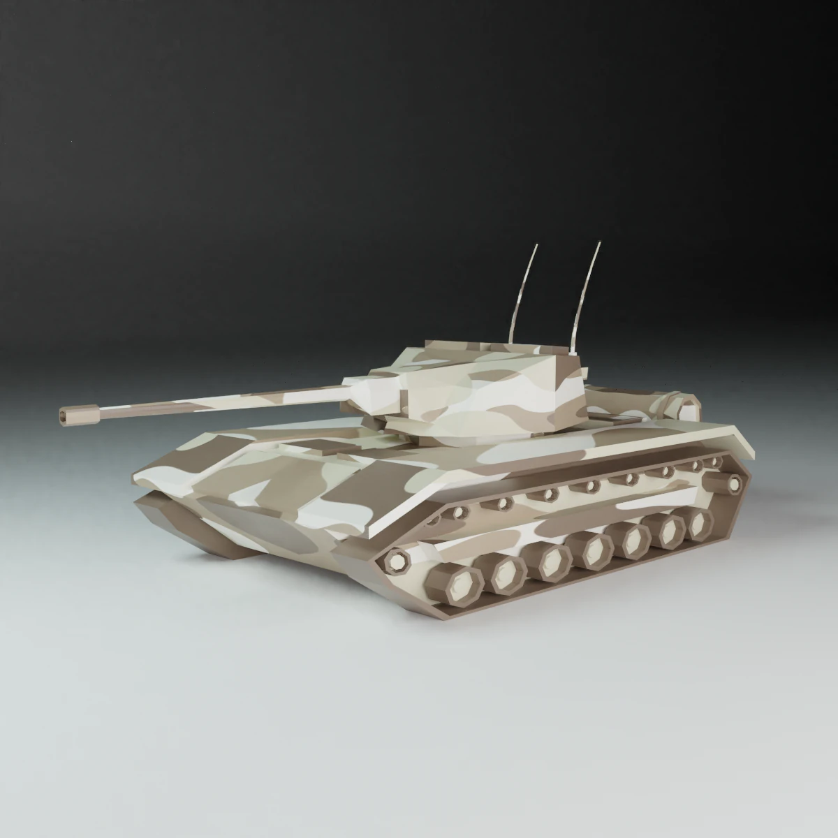tank 3D Model .c4d .max .obj .3ds .fbx .stl .blend 
