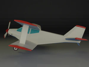 biplane lowpoly 3D Model