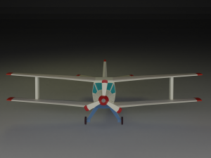 biplane lowpoly 3D Model