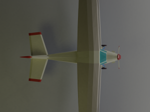 biplane lowpoly 3D Model