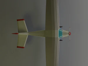 biplane lowpoly 3D Model
