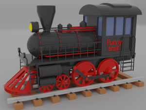 train 3Dモデル