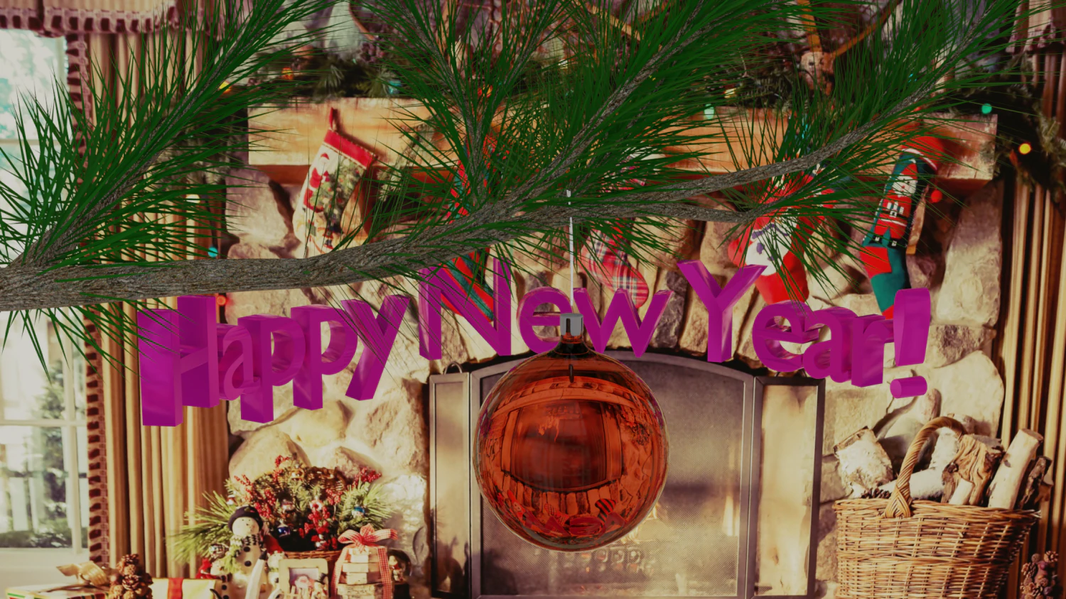 happynewyear 3D Model .c4d .max .obj .3ds .fbx .stl .blend 
