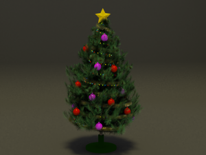 christmas pine 3D मॉडल