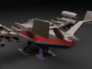 spaceship 3D मॉडल
