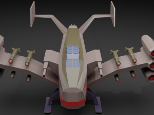 spaceship 3D मॉडल