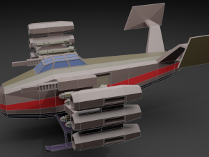 spaceship 3D मॉडल