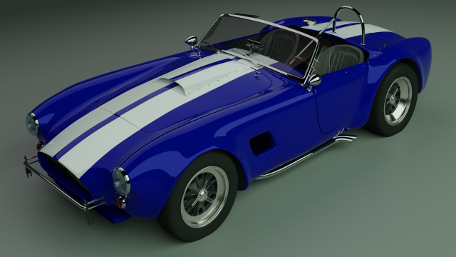 Classic car 3D Model .c4d .max .obj .3ds .fbx .stl .blend 