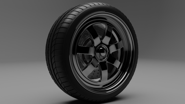 car wheel 3D Model .c4d .max .obj .3ds .fbx .stl .blend 